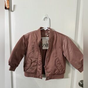 Zara Pink Bomber Jacket